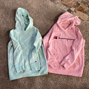 Girls Champion hoodies size 8-10